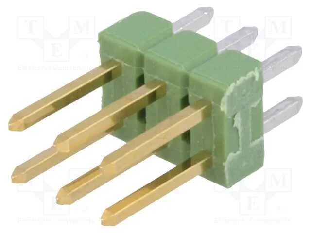 Barra de pinos, pinos, AMPMODU MOD II, macho, PIN.