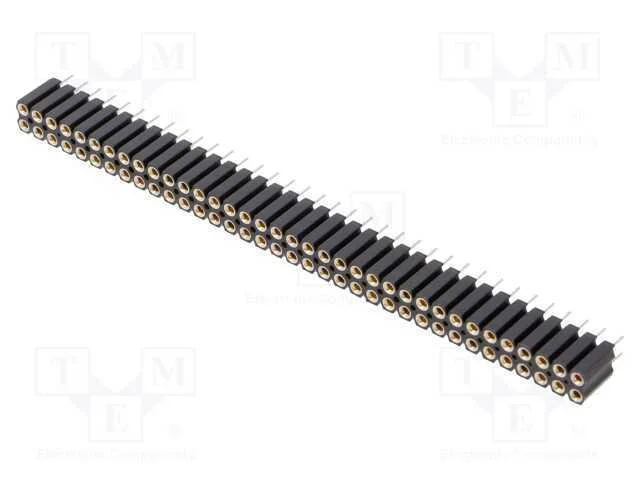 Tomada, pinos, fêmea, PIN: 72, simples, 2,54mm, T.
