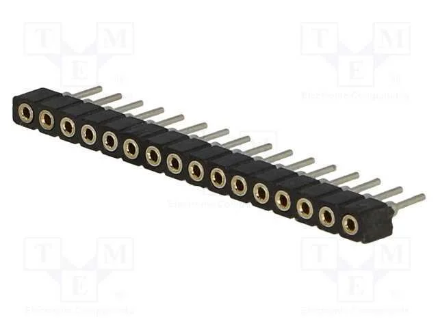 Tomada, pinos, fêmea, PIN: 16, simples, 2mm, THT,.