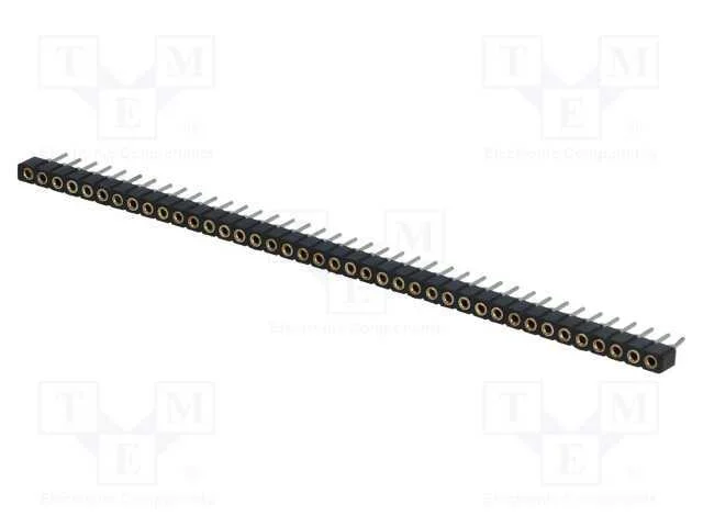Tomada, pinos, fêmea, PIN: 40, simples, 2mm, THT,.