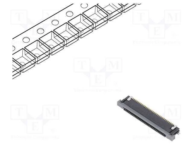 Conector: Ffc/Fpc, Horizontais, Pin: 30, Contactos Inferiores,Zif