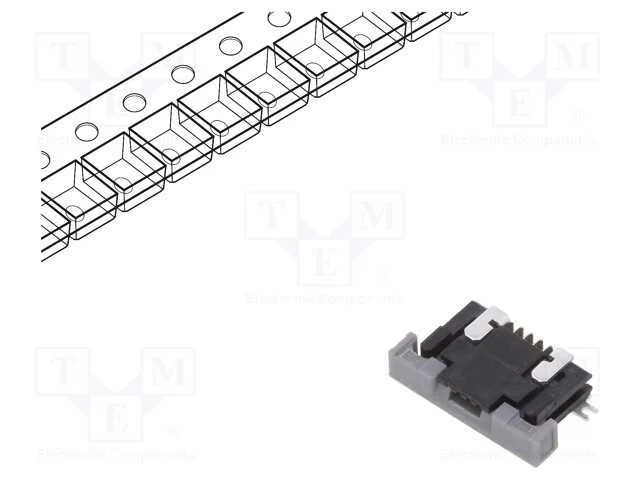 Conector: FFC/FPC, horizontais, PIN: 4, contactos.