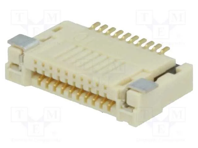 Conector: FFC/FPC, horizontais, PIN: 10, contacto.