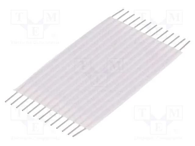 Conector: Jumper Flexível, Raster Fita: 1,27mm, L: 25,4mm, Retos