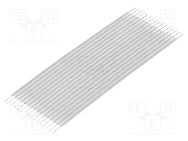 Conector: Jumper Flexível, Raster Fita: 1,27mm, L: 50,8mm, Retos