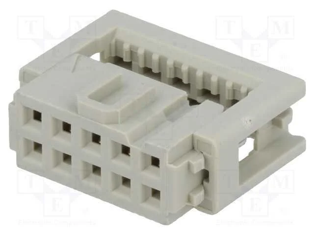 Ficha, IDC, fêmea, PIN: 10, para fita, 1,27mm, R..