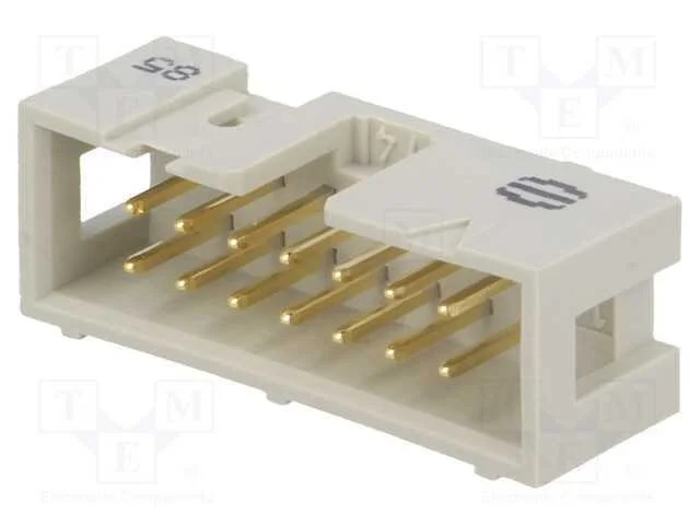Tomada, Idc, Macho, Pin: 14, Simples, Tht, 1,27mm, Sistema: 2x7