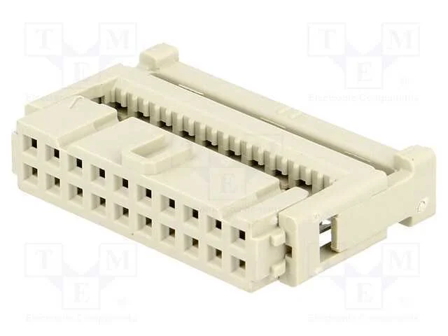 Ficha, IDC, fêmea, PIN: 20, para fita, 1,27mm, R..