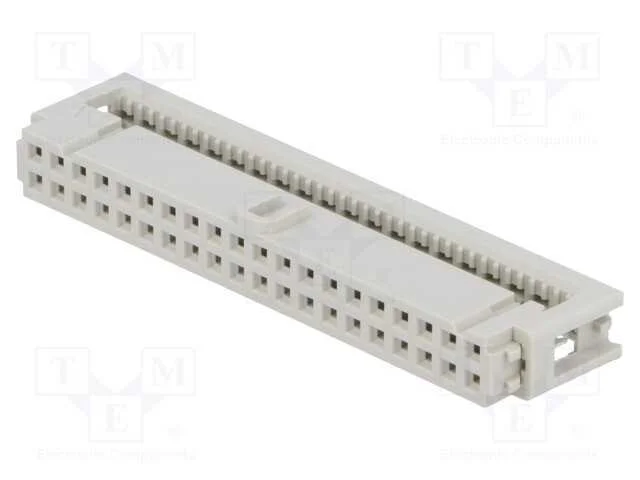 Ficha, IDC, fêmea, PIN: 40, para fita, 1,27mm, R..
