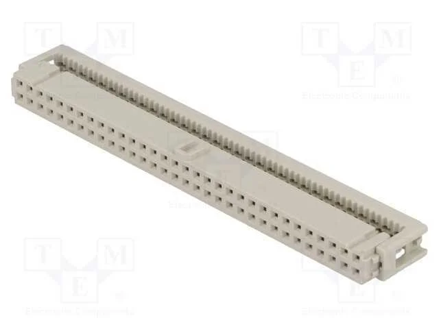 Ficha, IDC, fêmea, PIN: 64, para fita, 1,27mm, R..