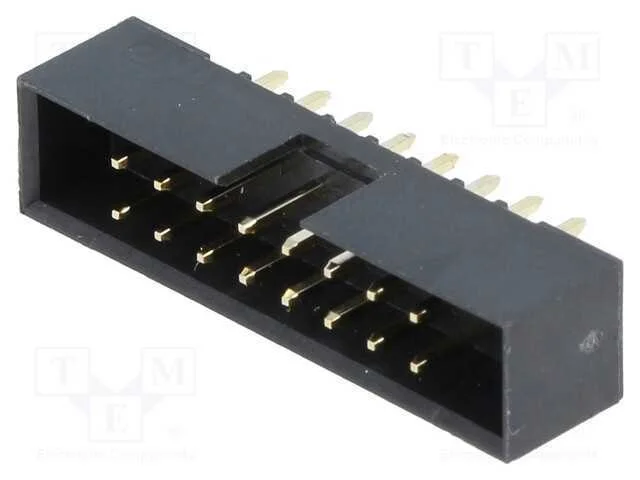 Tomada, Idc, Macho, Pin: 16, Simples, Tht, Dourado, 2mm, Sistema: 2x8