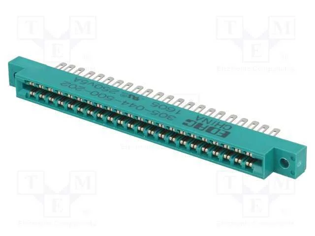 Laterais, Pin: 44, Solda, para Painel,Com Cabo, Dourado, 3,96mm