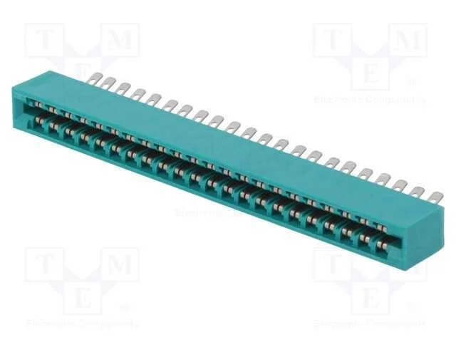 Laterais, PIN: 44, solda, para PCB, dourado, 3,96.