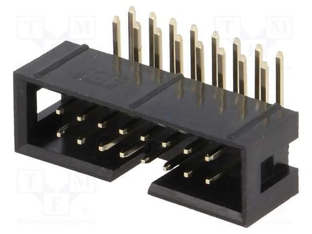Tomada, IDC, macho, PIN: 16, angulares 90, THT, d.