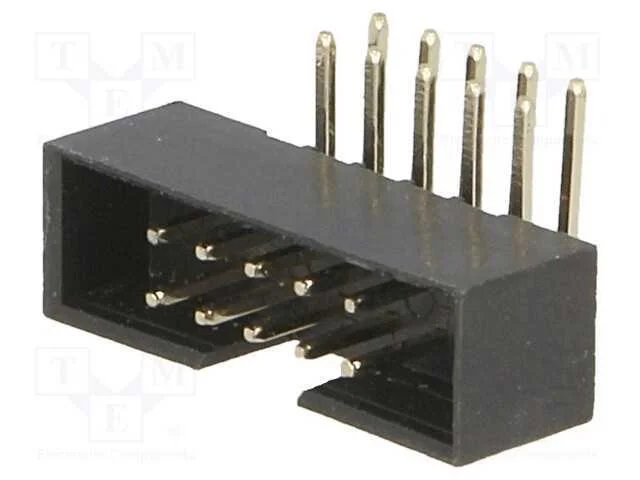 Tomada, IDC, macho, PIN: 10, angulares 90, THT, g.