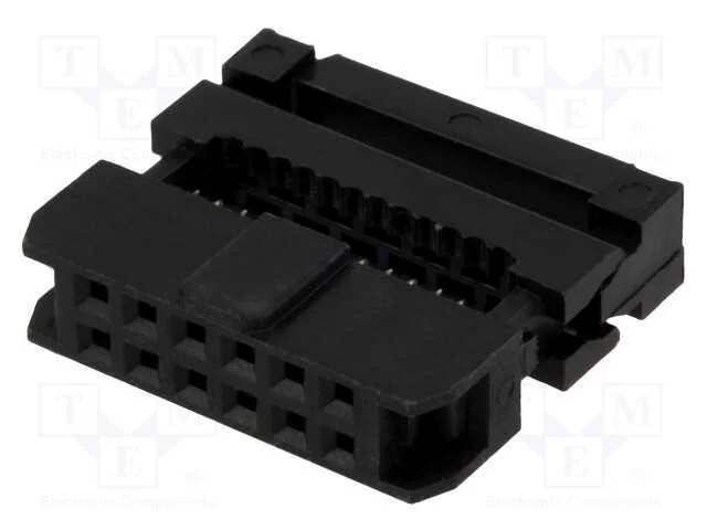 Ficha, IDC, fêmea, PIN: 12, IDC, para fita, 1mm, .