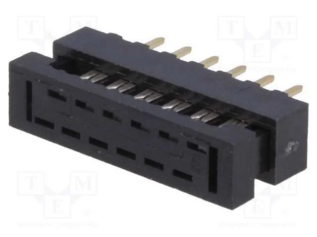 IDC de transição, PIN: 12, THT, para fita, 1mm, R.