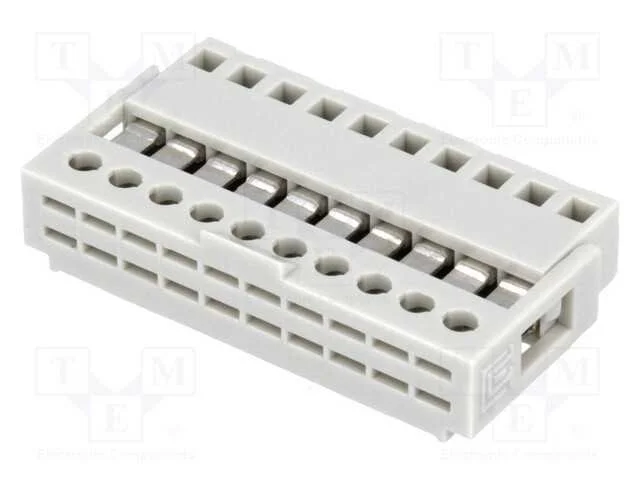 Ficha, IDC, fêmea, PIN: 10, IDC, THT, 2,54mm, est.