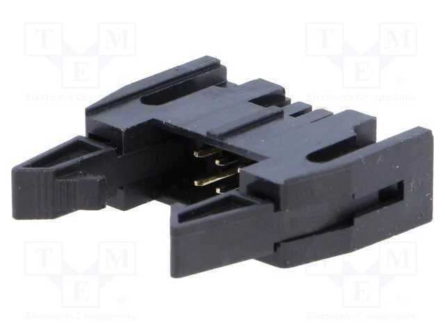Tomada, Idc, Macho, Pin: 6, Simples, com Ejetor, Tht, 2,54mm, Preta