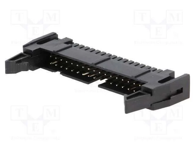 Tomada, Idc, Macho, Pin: 34, Simples, com Ejetor, Tht, 2,54mm, Preta