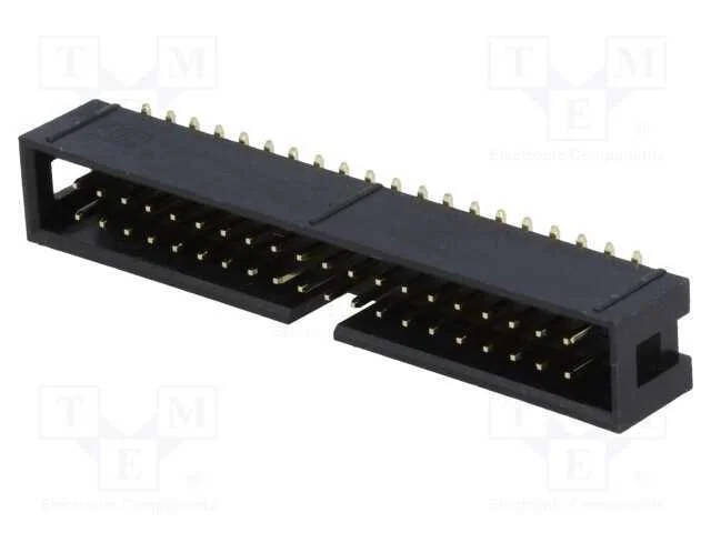 Tomada, Idc, Macho, Pin: 40, Verticais, Smt, Gold Flash, 2,54mm