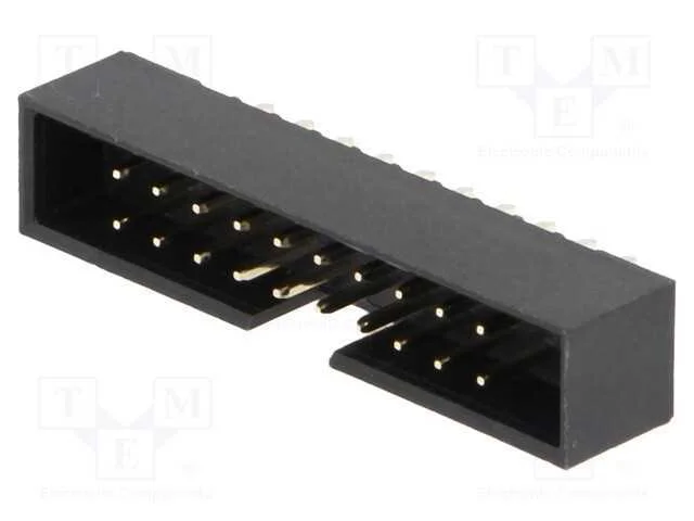 Tomada, Idc, Macho, Pin: 20, Simples, Tht, Dourado, 2mm, Sistema: 2x10