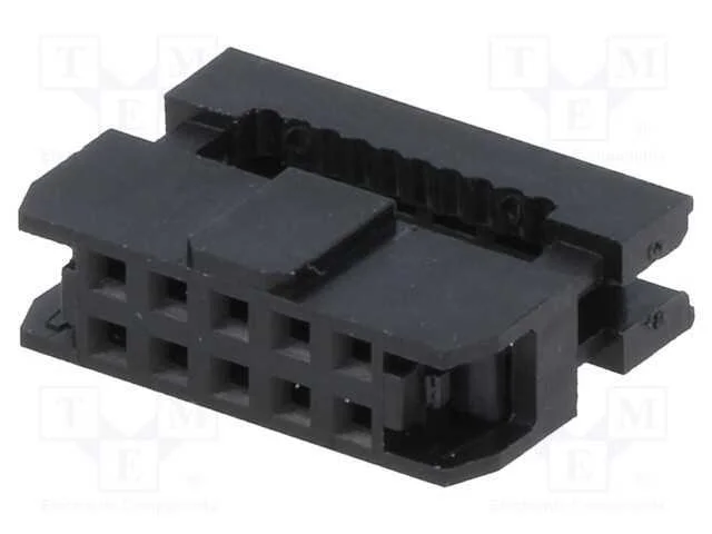 Ficha, Idc, Fêmea, Pin: 10, Sem Pressão de Cabo, Idc, para Fita, 1mm