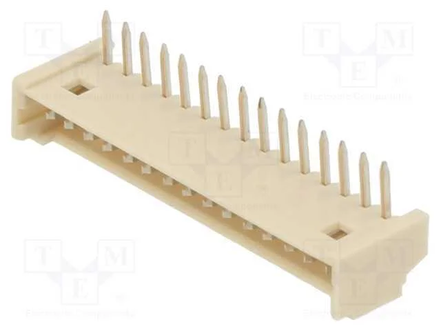 Tomada, fio-placa, macho, PicoBlade, 1,25mm, THT,.