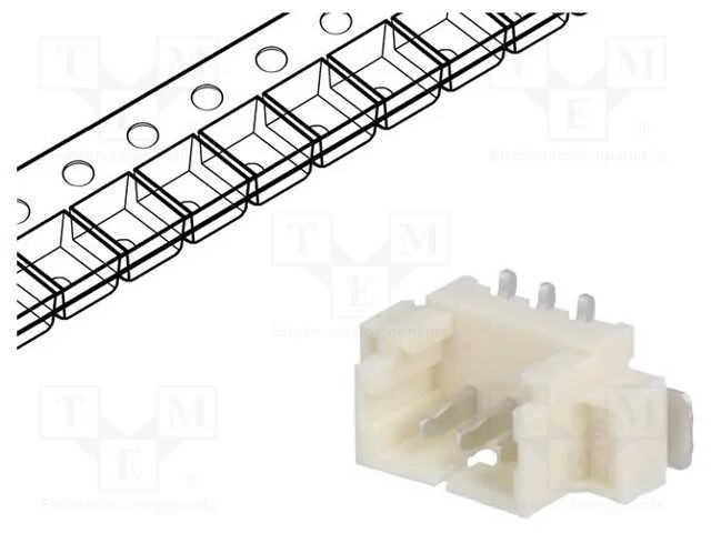 Tomada, Fio-Placa, Macho, Picoblade, 1,25mm, Pin: 3, Smt, 1a, 125v