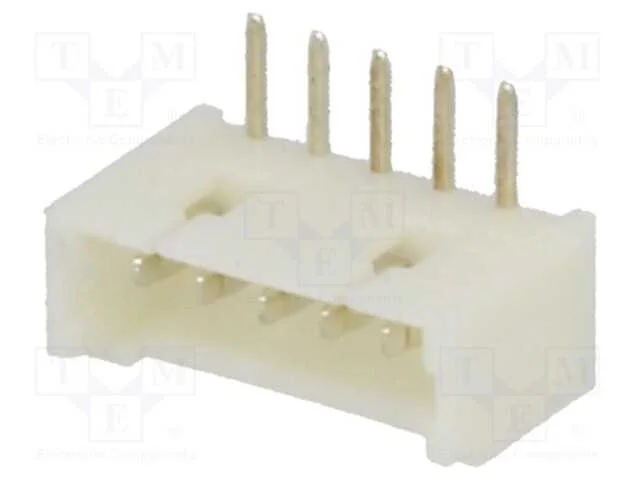Tomada, Fio-Placa, Macho, 1,25mm, Pin: 5, Tht, 125v, 1a, Estanhado