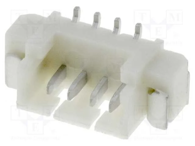 Tomada, Fio-Placa, Macho, 1,25mm, Pin: 4, Smt, 125v, 1a, Estanhado