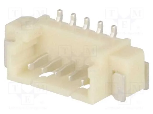 Tomada, Fio-Placa, Macho, 1,25mm, Pin: 5, Smt, 125v, 1a, Estanhado