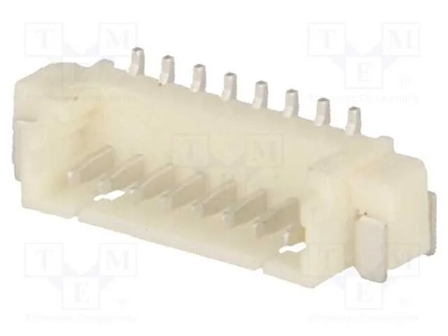 Tomada, Fio-Placa, Macho, 1,25mm, Pin: 8, Smt, 125v, 1a, Estanhado