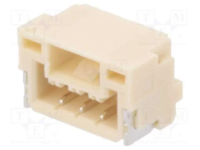 Tomada, Fio-Placa, Macho, Gh, 1,25mm, Pin: 3, Smt, 50v, 1a, Horizontal