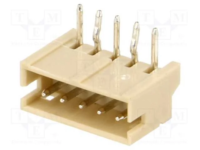 Tomada, Fio-Placa, Macho, 1,5mm, Pin: 5, Tht, 100v, 1a, Estanhado