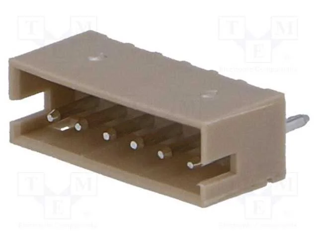 Tomada, Fio-Placa, Macho, 1,5mm, Pin: 6, Tht, 100v, 1a, Estanhado