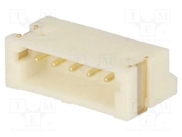 Tomada, Fio-Placa, Macho, 1,5mm, Pin: 5, Smt, 100v, 1a, Estanhado