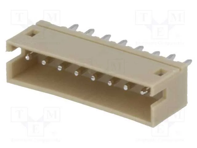 Tomada, Fio-Placa, Macho, 1,5mm, Pin: 8, Tht, 100v, 1a, Estanhado