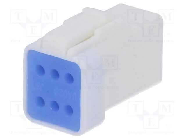 Ficha, Fio-Fio/Placa, Fêmea, Jwpf, 2mm, Pin: 6, Sem Contactos, 100v