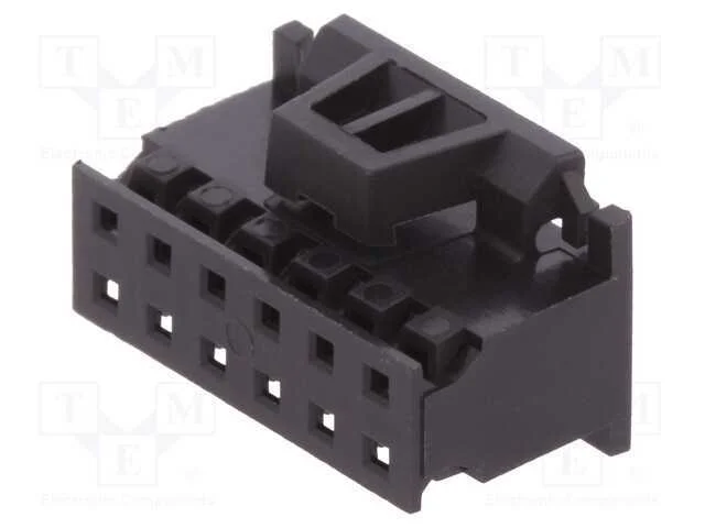 Ficha, Fio-Placa, Fêmea, Minitek, 2mm, Pin: 12, Sem Contactos, Fci