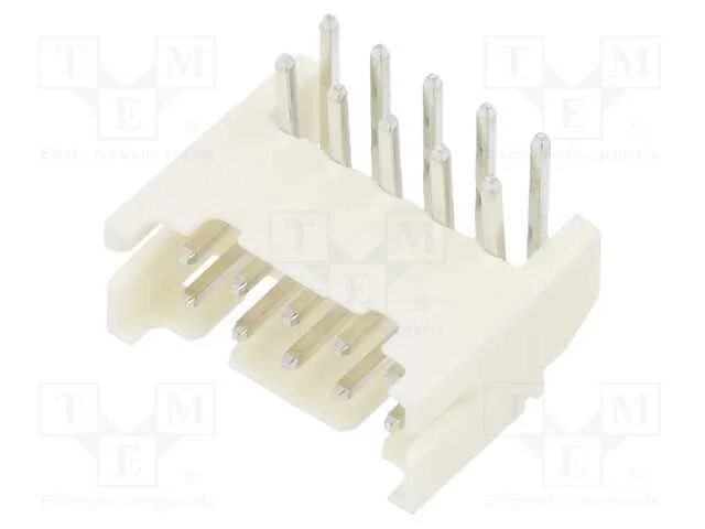 Tomada, Fio-Placa, Macho, 2mm, Pin: 10, Tht, 100v, 2a, Angulares