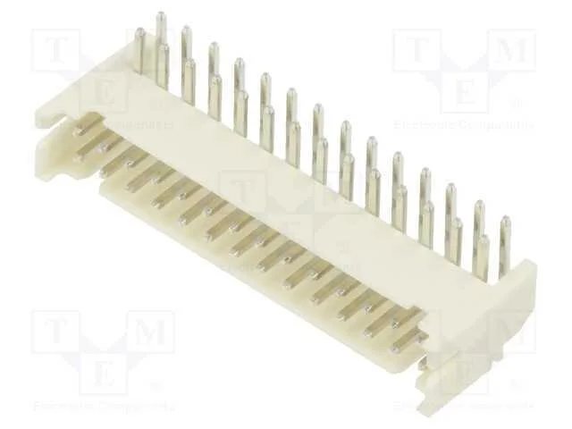 Tomada, Fio-Placa, Macho, 2mm, Pin: 28, Tht, 100v, 2a, Angulares