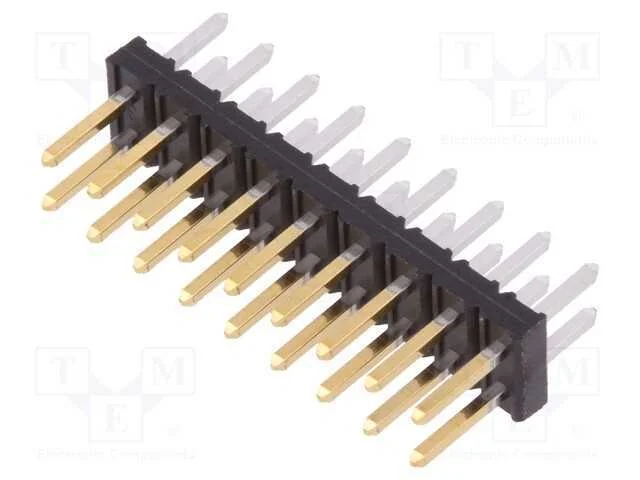 Barra de Pinos, Fio-Placa, Macho, Minitek, 2mm, Pin: 18, Tht, 2a