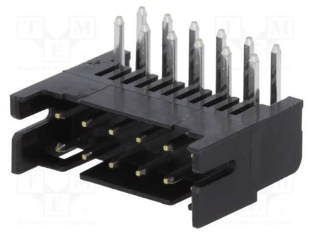 Tomada, Placa- Fio/Placa, Macho, Df11, 2mm, Pin: 12, Tht, para Pcb