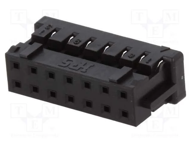 Ficha, fio-fio/placa, f&ecirc;mea, DF11, 2mm, PIN: 14, .