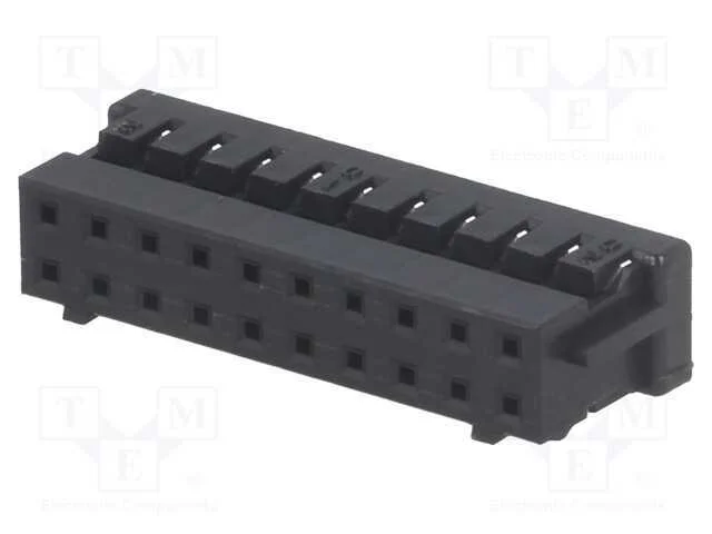 Ficha, fio-fio/placa, f&ecirc;mea, DF11, 2mm, PIN: 20, .