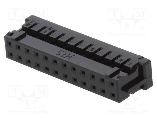 Ficha, fio-fio/placa, f&ecirc;mea, DF11, 2mm, PIN: 24, .