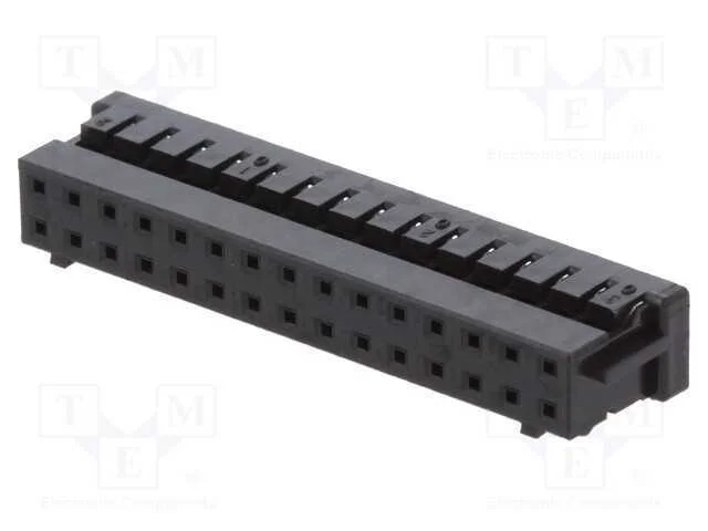 Ficha, fio-fio/placa, f&ecirc;mea, DF11, 2mm, PIN: 30, .