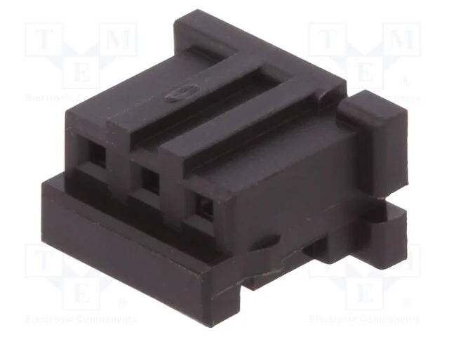 Ficha, fio-fio/placa, f&ecirc;mea, DF3, 2mm, PIN: 3, se.