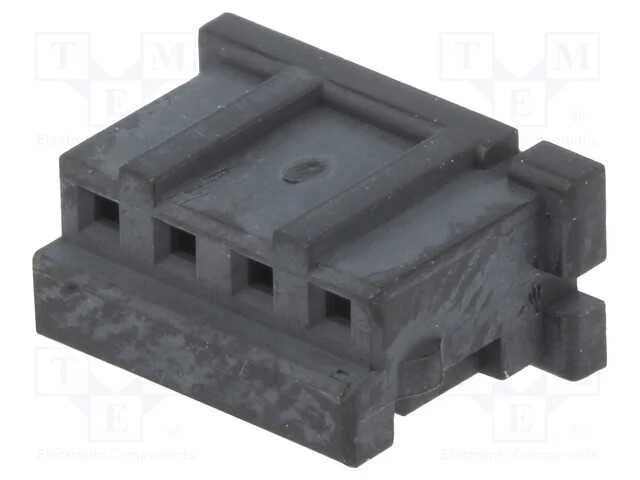 Ficha, Fio-Fio/Placa, Fêmea, Df3, 2mm, Pin: 4, Sem Contactos